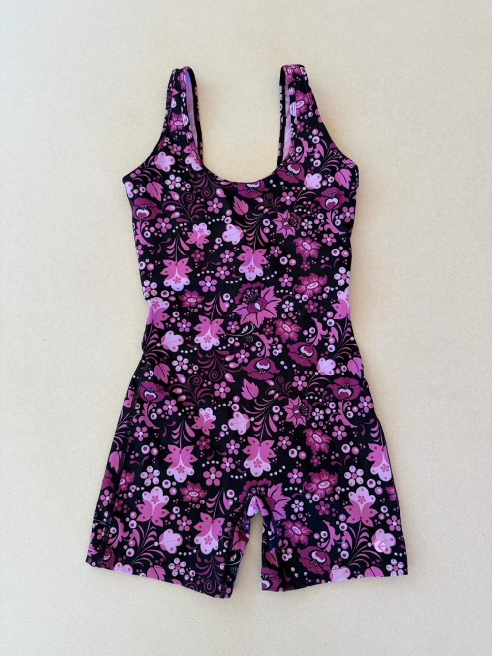 Ethika Women’s Black & Pink Floral Romper Playsuit